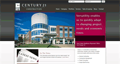 Desktop Screenshot of century21construction.com